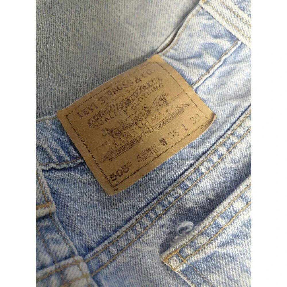 Levi's 501 40505-0234 Men's Jeans light wash Made in Mexico 36x32
